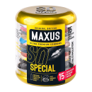 Презервативы Maxus точечно-ребристые в железном кейсе № 15